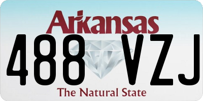 AR license plate 488VZJ