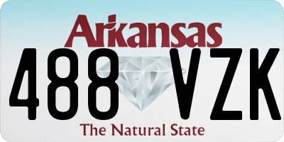 AR license plate 488VZK