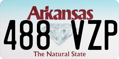 AR license plate 488VZP