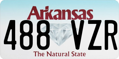 AR license plate 488VZR