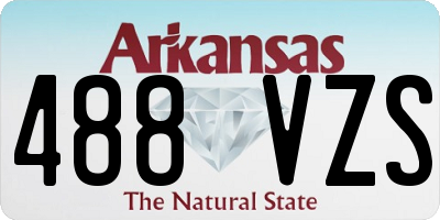 AR license plate 488VZS