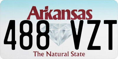 AR license plate 488VZT