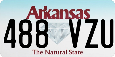 AR license plate 488VZU