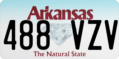 AR license plate 488VZV