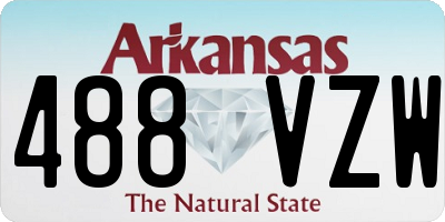 AR license plate 488VZW