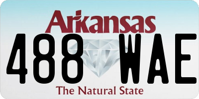 AR license plate 488WAE