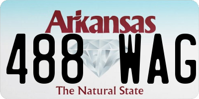 AR license plate 488WAG