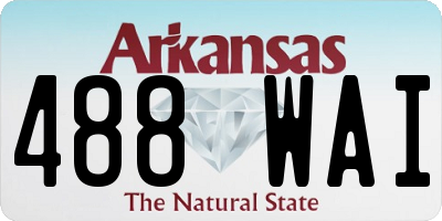 AR license plate 488WAI