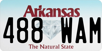 AR license plate 488WAM