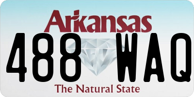 AR license plate 488WAQ
