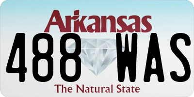 AR license plate 488WAS