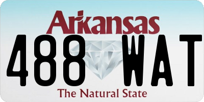 AR license plate 488WAT