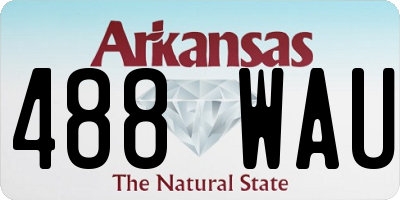 AR license plate 488WAU