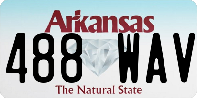 AR license plate 488WAV