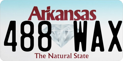 AR license plate 488WAX