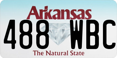 AR license plate 488WBC