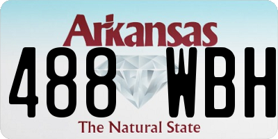 AR license plate 488WBH