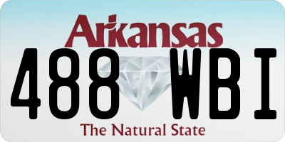 AR license plate 488WBI