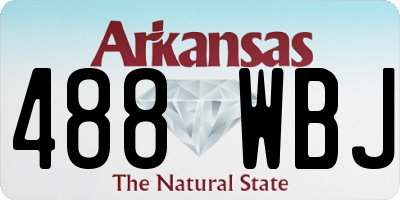 AR license plate 488WBJ