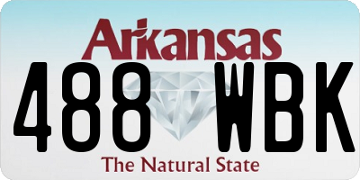 AR license plate 488WBK