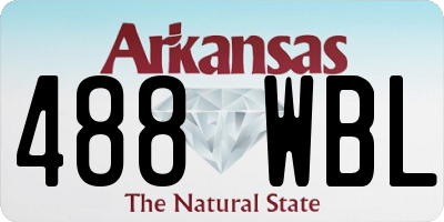 AR license plate 488WBL