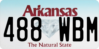 AR license plate 488WBM