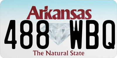 AR license plate 488WBQ