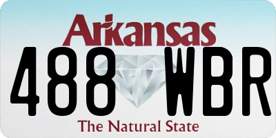 AR license plate 488WBR