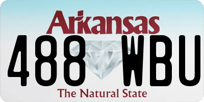 AR license plate 488WBU