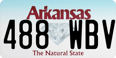 AR license plate 488WBV