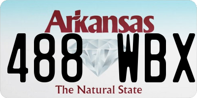 AR license plate 488WBX