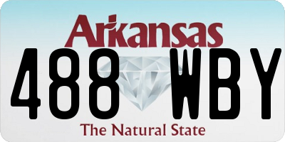 AR license plate 488WBY