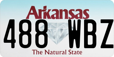 AR license plate 488WBZ