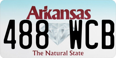 AR license plate 488WCB
