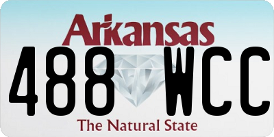 AR license plate 488WCC