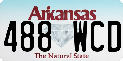 AR license plate 488WCD