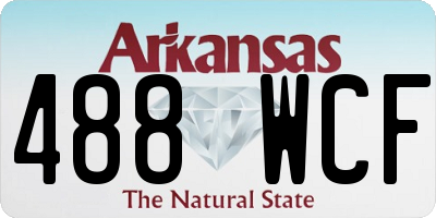 AR license plate 488WCF