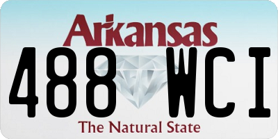 AR license plate 488WCI
