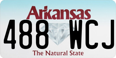 AR license plate 488WCJ