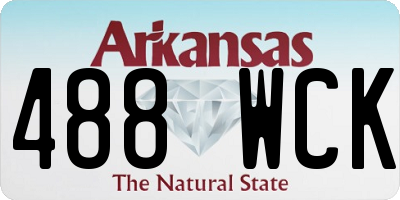 AR license plate 488WCK