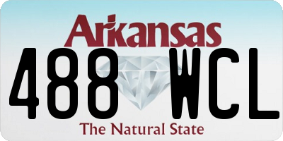 AR license plate 488WCL
