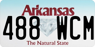 AR license plate 488WCM