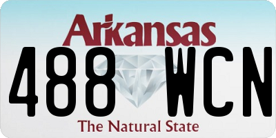 AR license plate 488WCN