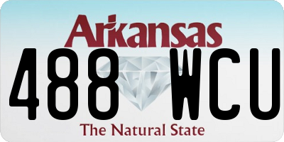 AR license plate 488WCU