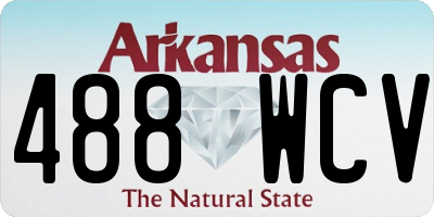 AR license plate 488WCV