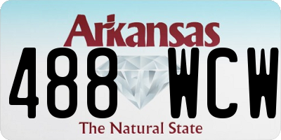 AR license plate 488WCW