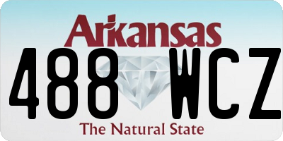 AR license plate 488WCZ
