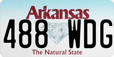 AR license plate 488WDG