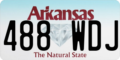 AR license plate 488WDJ
