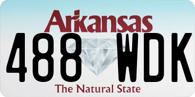 AR license plate 488WDK
